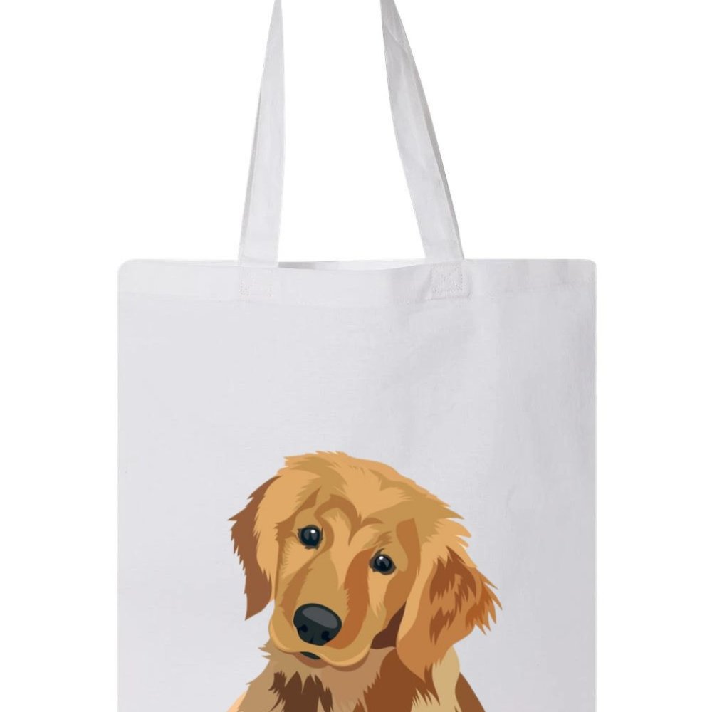 Cute Golden Retriever Dog Lover Tote Bag